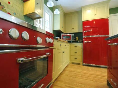 Retro Red Kitchen Norbut Renovations