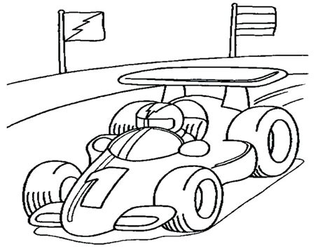Race Car Driver Coloring Pages At Free Printable