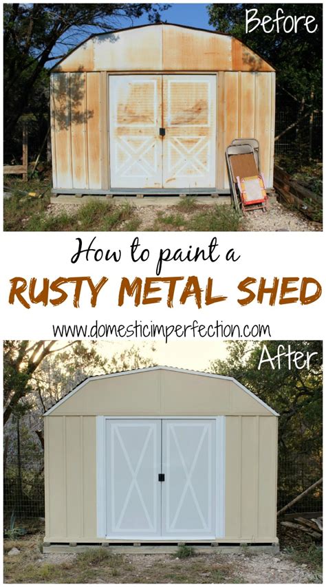 How To Paint A Rusty Metal Shed Wildfire Interiors