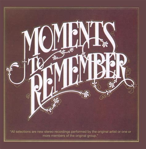 Moments To Remember Uk Cds And Vinyl