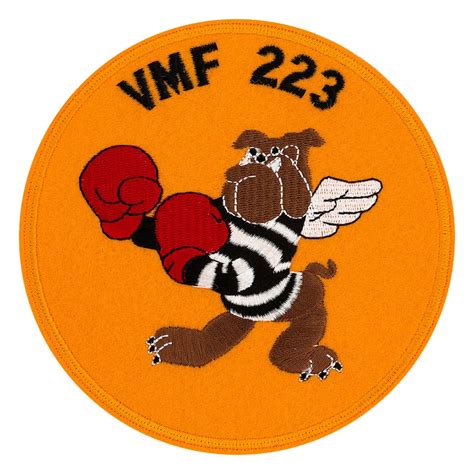 Marine Fighter Squadron Vmf 223 The Fighting Bulldogs Patch Flying