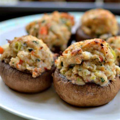 Quick And Creamy Crab Stuffed Mushrooms