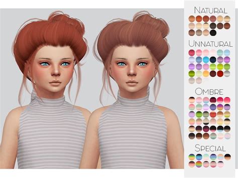 Ts4 Child Hair Retexture 10 Leahlilliths Dandelion Some Of The Ombre