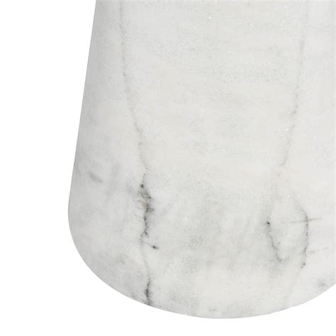 Claudio Side Table White Marble High Fashion Home