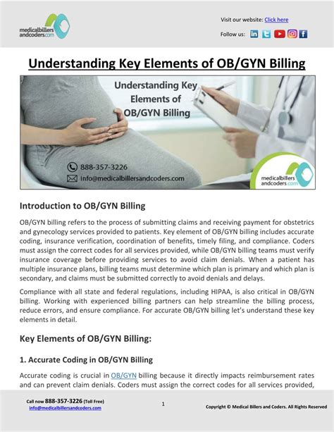Ppt Understanding Key Elements Of Ob Gyn Billing Powerpoint