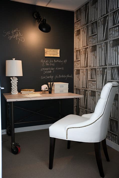 The great collection of wallpaper for home office for desktop, laptop and mobiles. 20 Chalkboard Paint Ideas to Transform Your Home Office