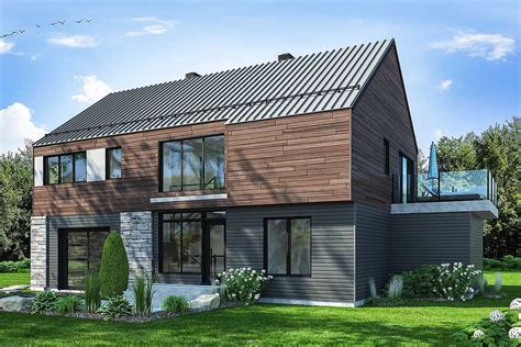You shall not make for yourself an idol, whether in the form of anything that is in heaven above, or that is on the earth beneath, or that is in the water under the earth. Plan 22490DR: Modern Barndominium with Huge Deck and ...