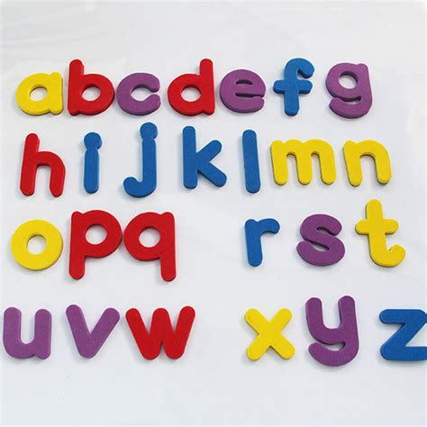 Magnetic letters and numbers made of foam with a magnetic sheet on the back. a-z Letters EVA Fridge Magnets Baby Educational Set ...