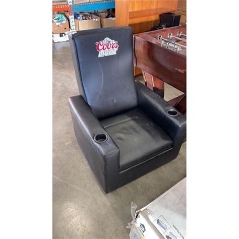 1 Foldable Coors Light Pleather Chair