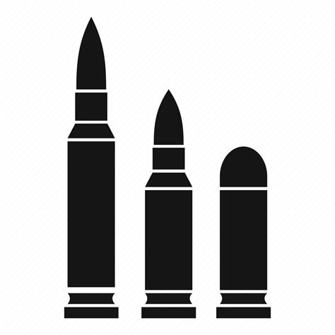 Ammunition Bullets Danger Gun Military War Weapon Icon Download