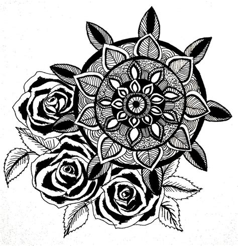 Mandala With Rose By Speleochick On Deviantart