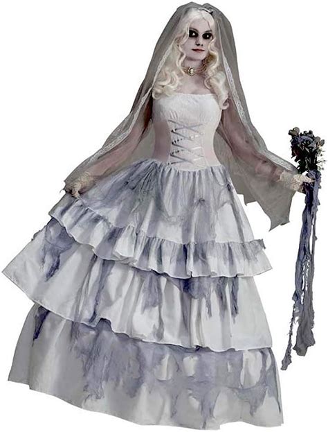 Forum Novelties Women S Deluxe Victorian Ghost Bride Costume Multi One Size Amazon Ca