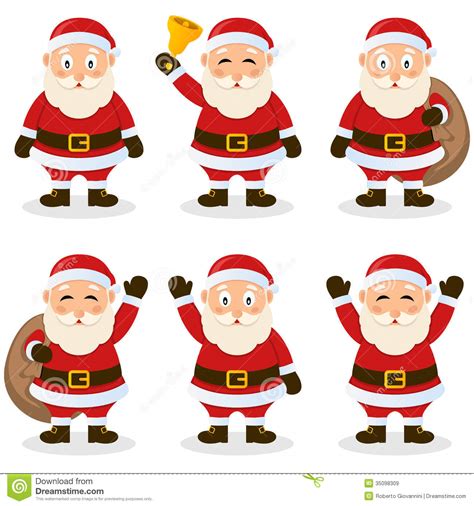 The most common santa claus cartoon material is porcelain & ceramic. Santa Claus Cartoon Christmas Set Stock Vector - Image ...