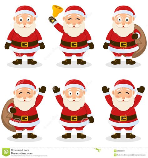 In this christmas special, yogi escapes from jellystone and hides out in a department store, posing as the store's santa. Santa Claus Cartoon Christmas Set Stock Vector ...