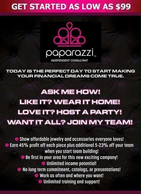 Join My Team Paparazzi Accessories 24034 Paparazzi Logo Paparazzi