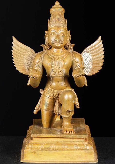 Bronze Kneeling Garuda Statue 115 73b15 Hindu Gods And Buddha Statues