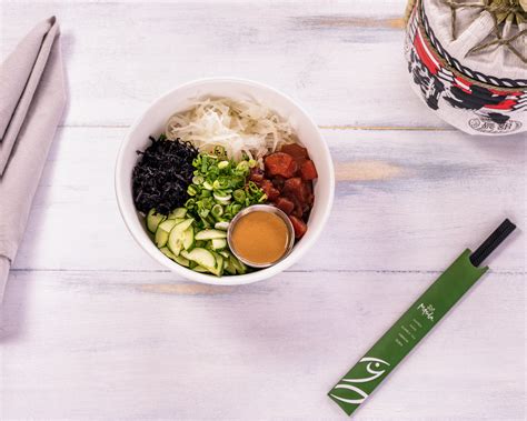 You may also come across ahi tuna, a popular sushi fish; Spicy Ahi - MITSUBA RAMEN