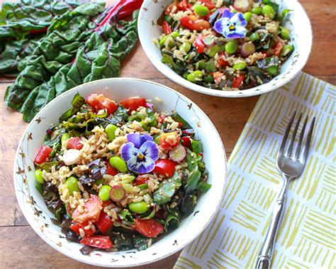 Fellow salad lovers, here's a definitive ranking of the 28 best salads in charlotte. Edamame Brown Rice Salad with Chard (Vegan, Gluten-Free ...