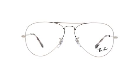 Eyeglasses Ray Ban Aviator Optics Silver Rx6489 Rb6489 2501 55 14 In Stock Price 62 42