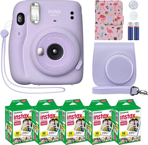 Fujifilm Instax Mini 11 Instant Camera Lilac Purple Custom Case