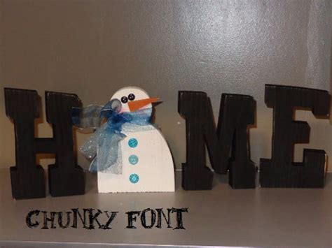 Seasonal Decor Home Letters With Interchangeable O Chunky