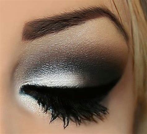 Black And Silver Eyeshadow Smokey Eye Makeup Beautiful Makeup