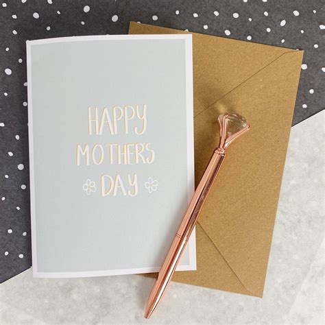 Happy Mothers Day Blank Greetings Card Etsy