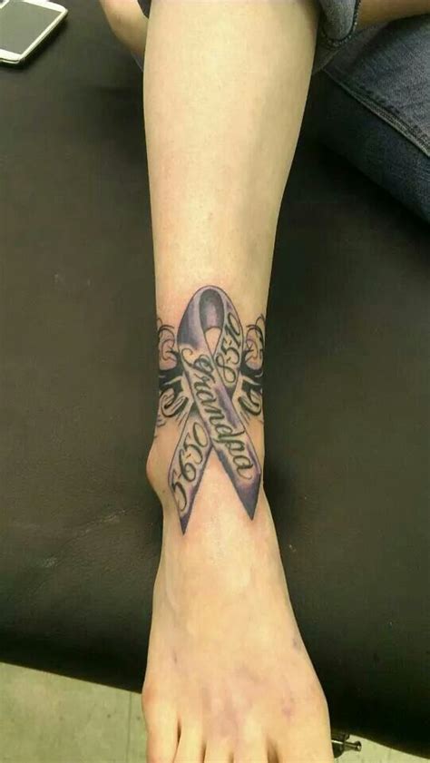 A pair of wings and a purple ribbon design becomes common image if you are not the one who has a this tattoo is for my mom, whom was taken from us way too soon from pancreatic cancer. Pin on Tattoos