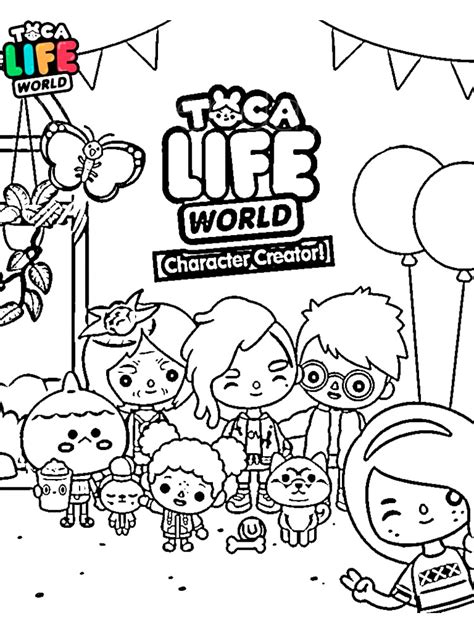 Toca Life Coloring Pages Printable Porn Sex Picture