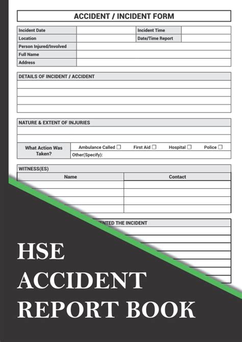 Buy Hse Accident Report Book Accident And Incident Log Book And Safety