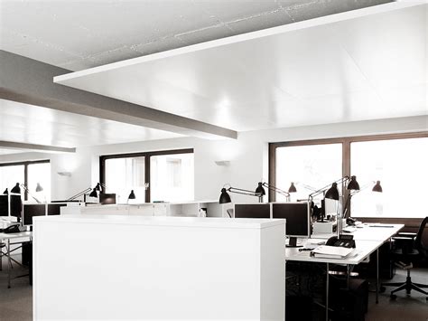 When attached directly to a ceiling or when used as a drop ceiling, acoustic ceiling. dur-SOLO® ACTIVE acoustic raft ceiling | durlum GmbH