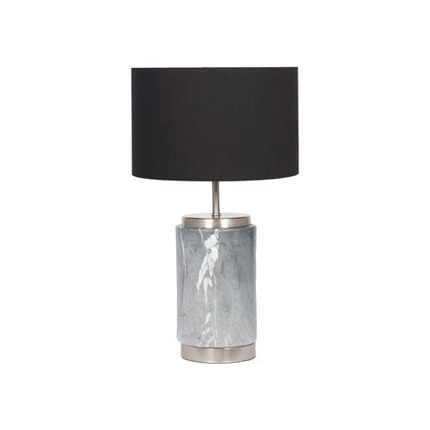 Grey Marble Effect Ceramic Table Lamp Stevensons Luxury Home
