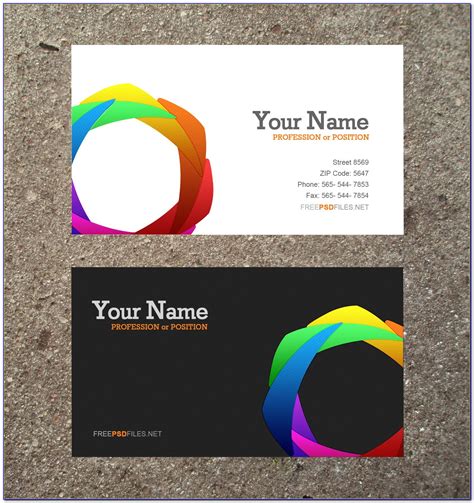 Business Card Design Psd Templates Free Download Prosecution