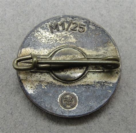Nsdap Membership Badge By “rzm M125” Original German Militaria