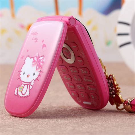 Flip Cute Small Hello Kitty Mini Mobile Cell Phone Best T For Lady