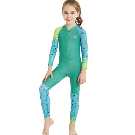 Cute Girl Zipper Printing Dive Wetsuit Swimwear Wholesale Discount