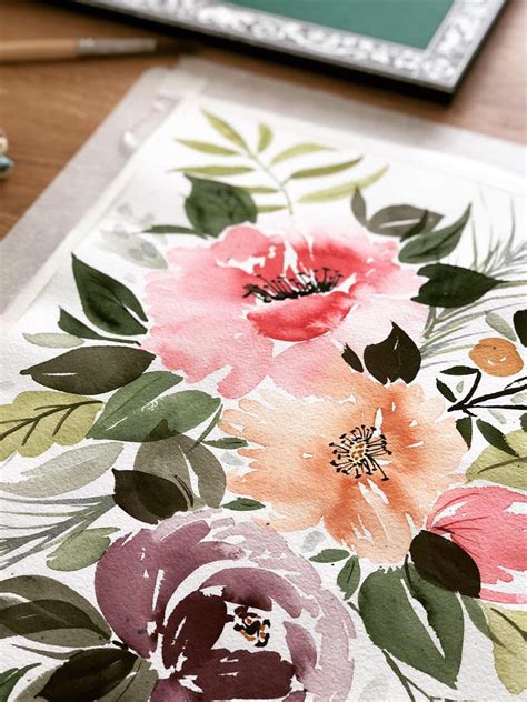 30 Easy Flower Watercolor Painting Ideas To Try Hm Art Watercolor
