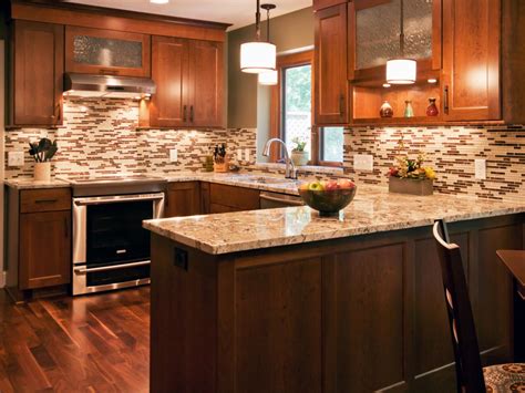 Kitchen backsplash helps to avoid stains on the walls behind the counter. from chantal devane tags brown photos contemporary style ...