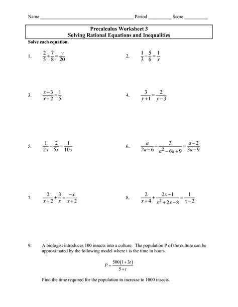 Eighth Grade Addition Worksheet Printable 8th Grade Math Worksheets