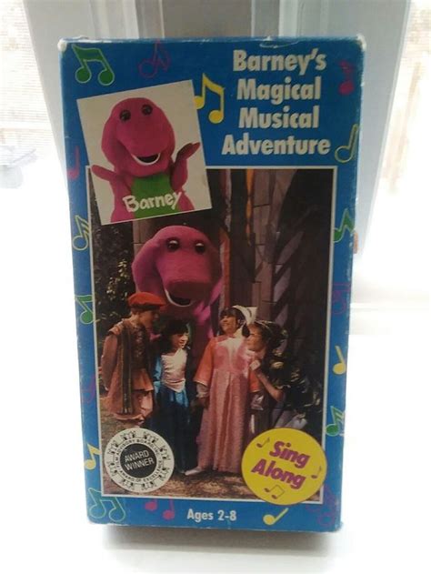 Barney Barneys Magical Musical Adventure Vhs Video Tape Very Rare