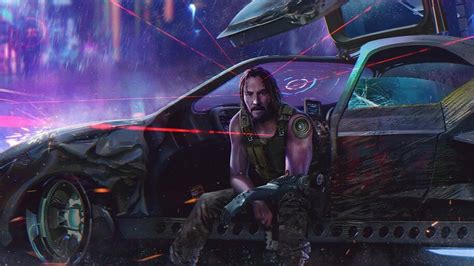 Johnny Silverhand Cyberpunk 2077 Keanu Reeves 4k 556 Wallpaper