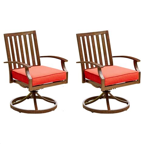 Buy Royal Garden Outdoor Swivel Rocker Patio Dining Chairs Set Of 2