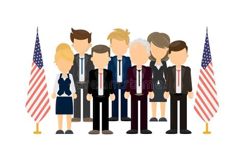 Group Of American Politicians Stock Vector Illustration Of Political