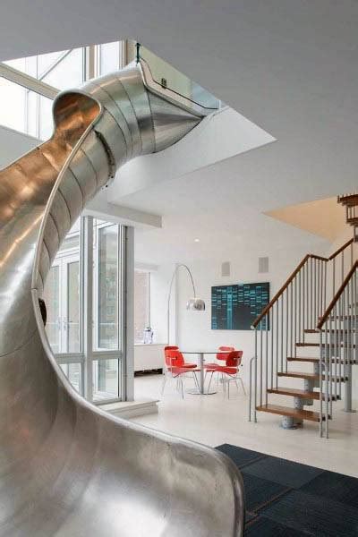 Top 70 Indoor Slide Ideas Skip The Boring Staircase Pool House