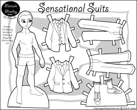 360 cut out dolls stock illustrations and clipart. The Man Paper Dolls Get their Suits!