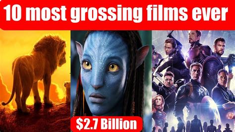 10 Highest Grossing Movies Ever - YouTube