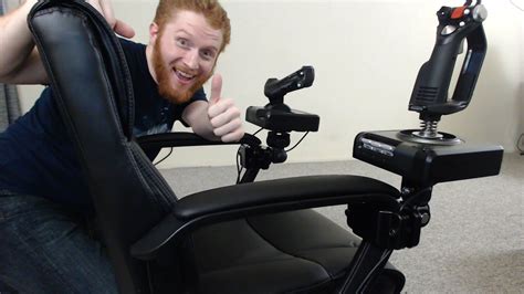 How To Mount Hotas Flight Sticks To An Office Chair For Elite
