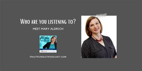 Who Are You Listening To Meet Mary Aldrich Ultimate Christian