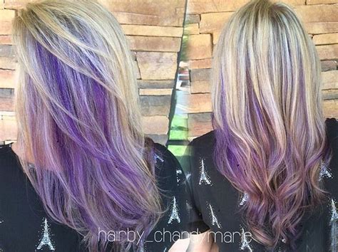 Image Result For Lavender Highlights Blonde Purple Underneath Hair