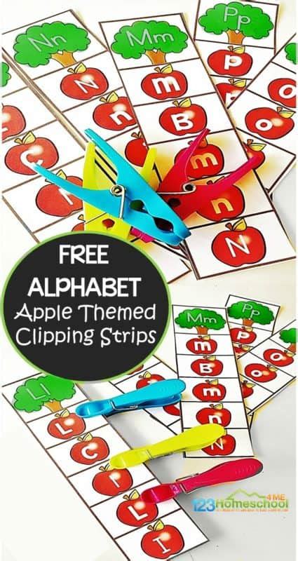 Apple Alphabet Identification Strips Open Edutalk